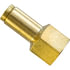 PL1366-4A by TECTRAN - DOT Female Push-Lock Brass Connector Fitting for Nylon Tubing, 1/4" Tube Size