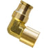 PL1370-4A by TECTRAN - DOT Female Elbow Push-Lock Brass Fitting, 1/4" Tube Size, 1/8" Thread Size