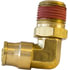 PL1369-2A by TECTRAN - 90-Deg Male Elbow Push-Lock Swivel Brass Fitting, 1/8" Tube Size, 1/8" Pipe Thread