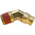 PL1375-8D by TECTRAN - Push-On Hose Fitting - 1/2 in. Tube, 1/2 in. Thread, 45 deg. Non Swivel, Male Elbow