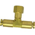 PL1378-4A by TECTRAN - Air Brake Air Line Thread Branch Tee - 1/4 - in. Tube, , Female, Swivel Brass