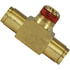 PL1376-3A by TECTRAN - Air Brake Air Line Thread Branch Tee - Brass, 3/16 in. Tube, 1/8 in. Thread, Male