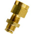 PL1386-4A by TECTRAN - Bulkhead Union Fitting - 1/4 in. Tube, 1/8 in. Thread, Brass, Push-Lock