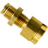 PL1386-4A by TECTRAN - Bulkhead Union Fitting - 1/4 in. Tube, 1/8 in. Thread, Brass, Push-Lock