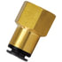 QL1366-4A by TECTRAN - DOT Female Push-Lock Composite Connector Fitting, 1/4 in. Tube Size, 1/8 in. Pipe Thread