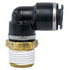 QL1369-2A by TECTRAN - 90-Deg Male Elbow Push-Lock Swivel Composite Fitting, 1/8" Tube Size, 1/8" Pipe Thread