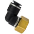 QL1370-4A by TECTRAN - DOT 90-Deg Female Elbow Push-Lock Swivel Composite Fitting, 1/4" Tube Size, 1/8" Pipe Thread