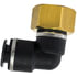 QL1370-4A by TECTRAN - DOT 90-Deg Female Elbow Push-Lock Swivel Composite Fitting, 1/4" Tube Size, 1/8" Pipe Thread