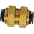 QL1377-3 by TECTRAN - Air Brake Air Line Union - 3/16 in. Tube Size, Composite Push-Lock, Bulkhead