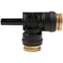 QS71-44B by TECTRAN - Push-On Hose Fitting - 1/4 in. Tube A, 1/4 in. Tube B, 1/4 in. Tube C, Run Tee