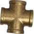 102-A by TECTRAN - Air Brake Pipe Cross - Brass, 1/8 inches Pipe Thread, Extruded