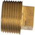 109-A by TECTRAN - Air Brake Pipe Head Plug - Brass, 1/8 in. Pipe Thread Size, Square Head Plug