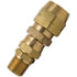 1105 by TECTRAN - Air Brake Air Line Fitting - Brass, 3/8 in. Hose I.D, Swivel Type, D.O.T