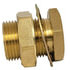 114-22 by TECTRAN - Air Brake Frame Coupling - Brass, 1.5 in. Long, 1/8-27 in. Female, 1/8-27 in. Female