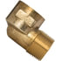 115-A by TECTRAN - Air Brake Air Line Tee - Brass, 1/8 in. Pipe Thread, Extruded, 90 deg. Street