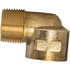 115-A by TECTRAN - Air Brake Air Line Tee - Brass, 1/8 in. Pipe Thread, Extruded, 90 deg. Street