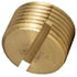 117-A by TECTRAN - Air Brake Pipe Head Plug - Brass, 1/8 inches Pipe Thread, Slotted