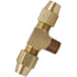 1172-4A by TECTRAN - Air Brake Air Line Thread Branch Tee - Brass, 1/4 in. Tube Size, Male