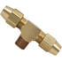 1172-4A by TECTRAN - Air Brake Air Line Thread Branch Tee - Brass, 1/4 in. Tube Size, Male