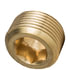 118-A by TECTRAN - Air Brake Pipe Head Plug - Brass, 1/8 inches Pipe Thread, Counter Sunk Hex Head