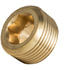 118-A by TECTRAN - Air Brake Pipe Head Plug - Brass, 1/8 inches Pipe Thread, Counter Sunk Hex Head