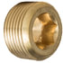 118-A by TECTRAN - Air Brake Pipe Head Plug - Brass, 1/8 inches Pipe Thread, Counter Sunk Hex Head