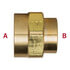 119-BA by TECTRAN - Air Brake Reduction Coupling - Brass, 1/4 in. Pipe Thread A, 1/8 in. Pipe Thread B