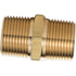 122-A by TECTRAN - Air Brake Pipe Nipple - Brass, 1/8 inches Pipe Thread, Hex