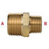 122-BA by TECTRAN - Air Brake Reduction Nipple - Brass, 1/4 in. Pipe Thread A, 1/4 in. Pipe Thread B