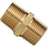 122-A by TECTRAN - Air Brake Pipe Nipple - Brass, 1/8 inches Pipe Thread, Hex