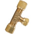 1364-664 by TECTRAN - Air Brake Air Line Union - Brass, 3/8 in. Tube Size