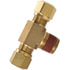 1372-10D by TECTRAN - Air Brake Air Line Thread Branch Tee - Brass, 5/8 in. Tube, 1/2 in. Thread, Male