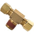 1372-10D by TECTRAN - Air Brake Air Line Thread Branch Tee - Brass, 5/8 in. Tube, 1/2 in. Thread, Male