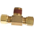 1372-10D by TECTRAN - Air Brake Air Line Thread Branch Tee - Brass, 5/8 in. Tube, 1/2 in. Thread, Male