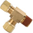 1371-10D by TECTRAN - Air Brake Air Line Thread Run Tee - Brass, 5/8 in. Tube, 1/2 in. Thread