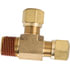 1371-10D by TECTRAN - Air Brake Air Line Thread Run Tee - Brass, 5/8 in. Tube, 1/2 in. Thread