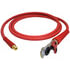 13R12401 by TECTRAN - 3/8" Air Brake Red Jumper Hose with FLEXGrip-HD Handle and Aluminum Gladhand, 12 ft. Long