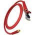 13R12401 by TECTRAN - 3/8" Air Brake Red Jumper Hose with FLEXGrip-HD Handle and Aluminum Gladhand, 12 ft. Long