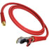 13R12401 by TECTRAN - 3/8" Air Brake Red Jumper Hose with FLEXGrip-HD Handle and Aluminum Gladhand, 12 ft. Long