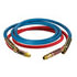 13S12101 by TECTRAN - 3/8" Air Brake Blue and Red Jumper Hose, with Spring Guards, 12 ft., 225 PSI