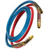 13S12101 by TECTRAN - 3/8" Air Brake Blue and Red Jumper Hose, with Spring Guards, 12 ft., 225 PSI