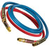 13S12101 by TECTRAN - 3/8" Air Brake Blue and Red Jumper Hose, with Spring Guards, 12 ft., 225 PSI