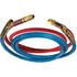 13S12101 by TECTRAN - 3/8" Air Brake Blue and Red Jumper Hose, with Spring Guards, 12 ft., 225 PSI