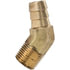 140-10C by TECTRAN - 45-Deg Elbow Hose Barb Fitting to Male Pipe, 5/8" Hose I.D., 3/8" Pipe Thread