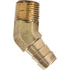 140-10C by TECTRAN - 45-Deg Elbow Hose Barb Fitting to Male Pipe, 5/8" Hose I.D., 3/8" Pipe Thread