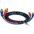 13S12202 by TECTRAN - 3/8" Air Brake Red and Blue Jumper Hose with FLEXGrip-HD Handles, 1/2" LifeSwivel Fittings, 12 ft.