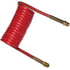 1612LRV by TECTRAN - 12 ft. V-Line Red Aircoil with 1/2" LIFESwivel End Fittings, 12 in. Leads