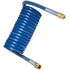 16208B by TECTRAN - Industry Grade Blue Aircoil, 8 ft., Nylon, with Brass LIFESwivel Fittings