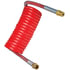 16208R by TECTRAN - Industry Grade Red Aircoil, 8 ft., 12" x 12" Leads, with Brass LIFESwivel Fittings