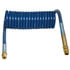 Tectran 16212BH Air Brake Hose 12 ft. Blue Industry Grade Air Coil with Brass Handles, 12" x 12" Lead Lengths